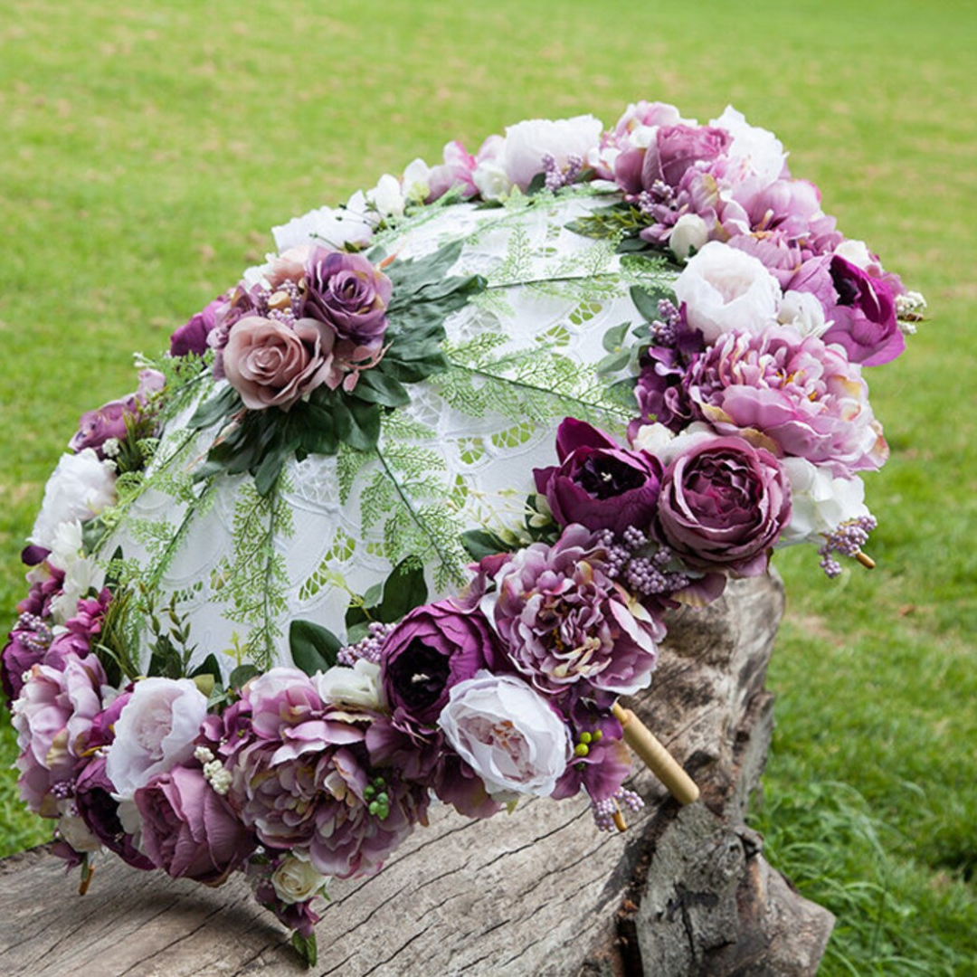Bridal Floral Umbrella Lace Parasol