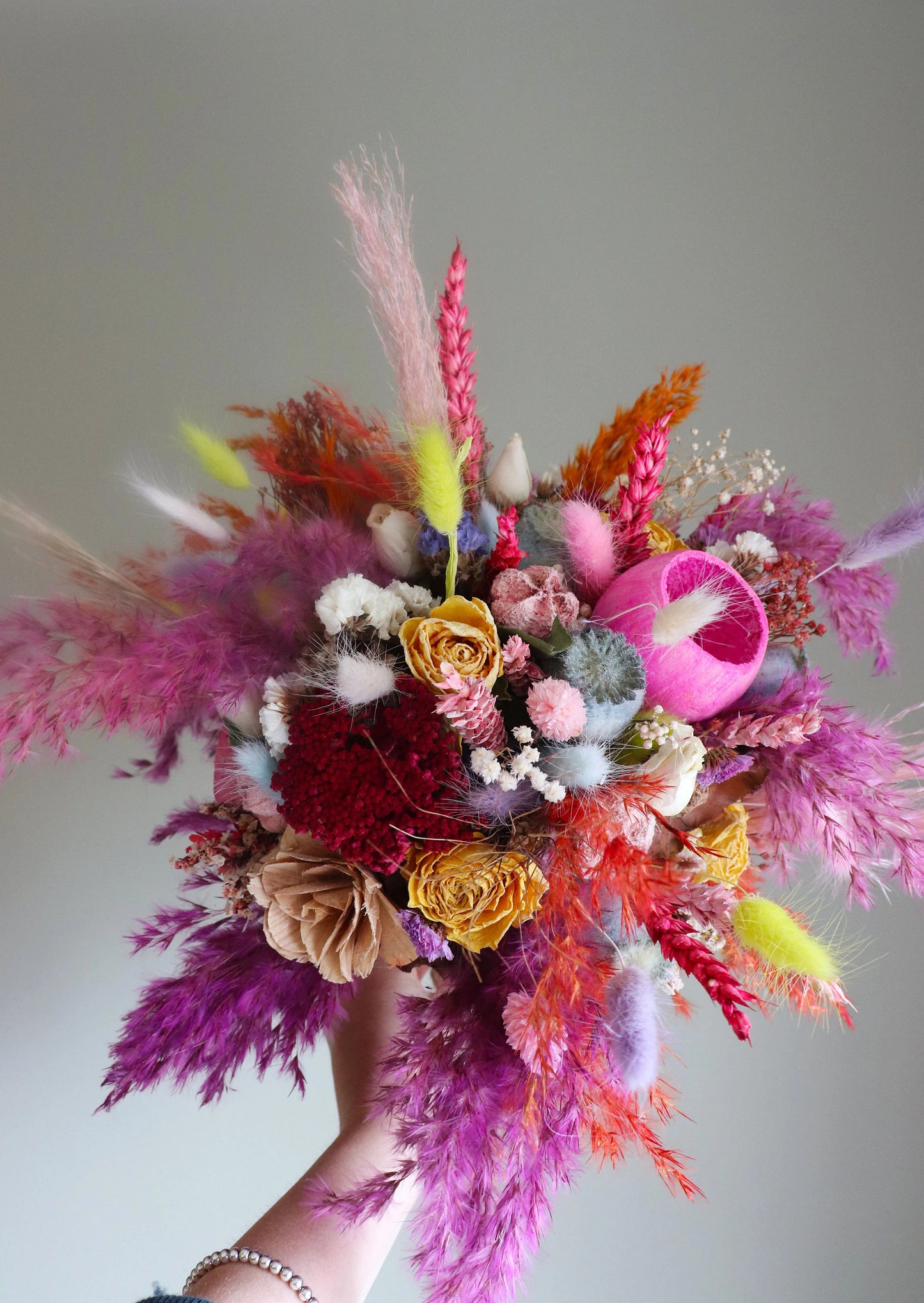 Rainbow Wildflower Bridal Bouquet