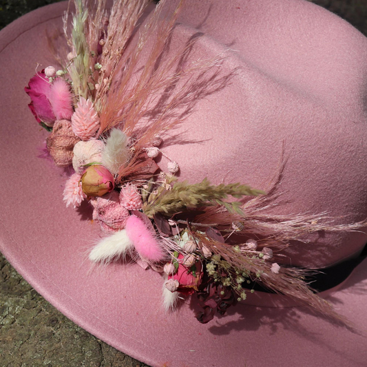 Dried Flower Belt Decoration For Hat