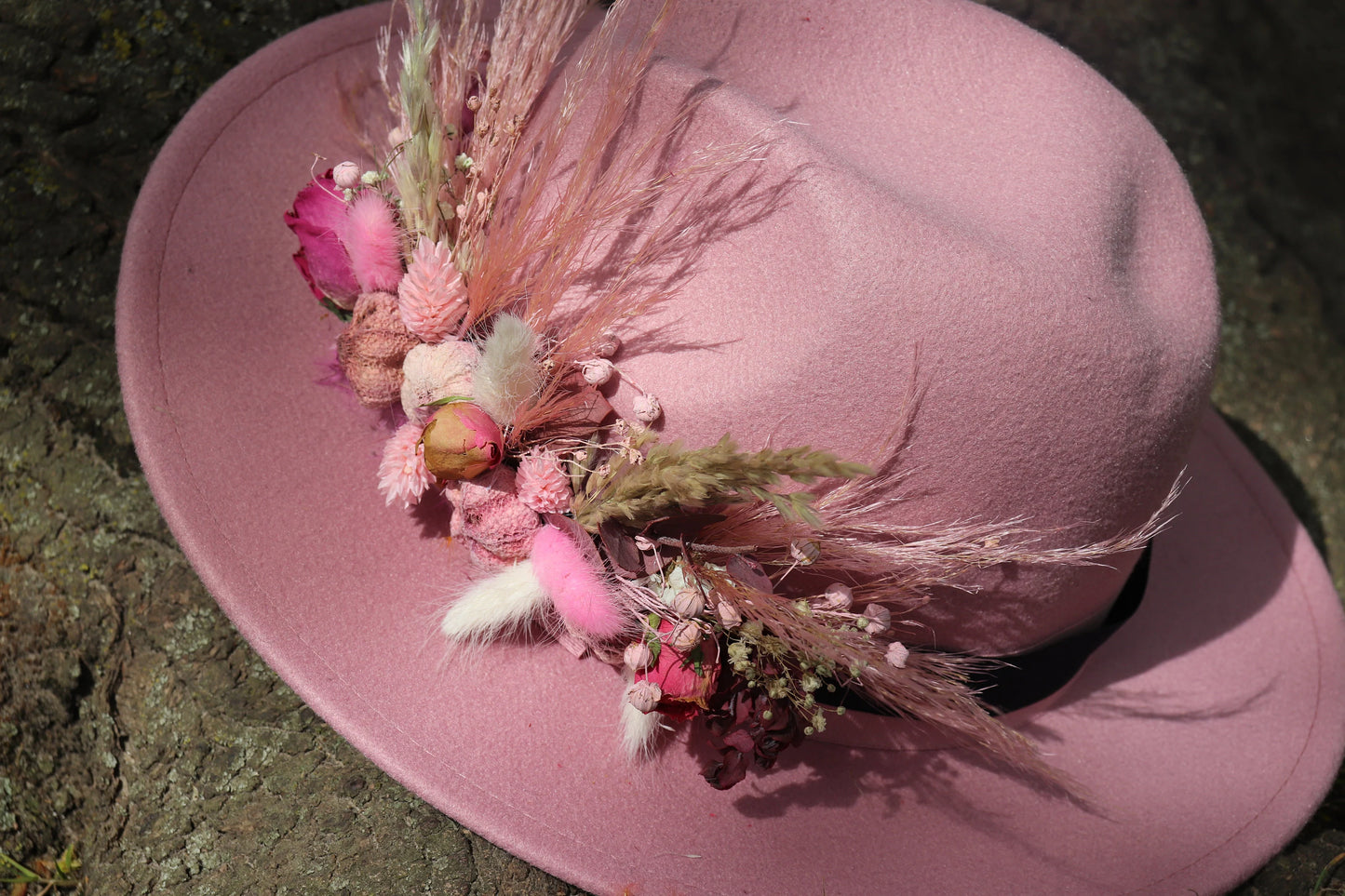 Dried Flower Belt Decoration For Hat